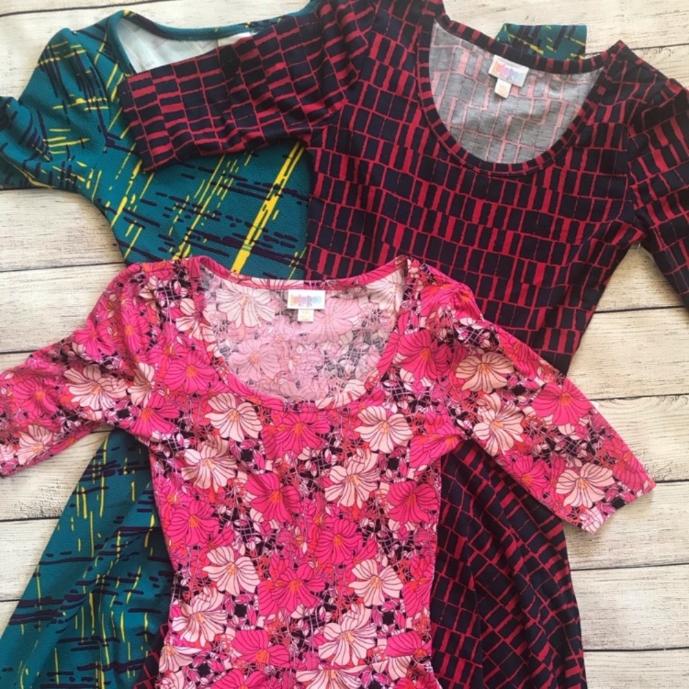 NWT Red and Navy dress only-  Lularoe dress size xxs